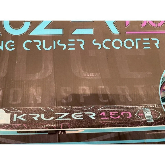 KRUZER 150 FOLDING CRUISER SCOOTER BRAND NEW - NEVER OPENED-  TEAL/BLACK - Picture 9 of 12